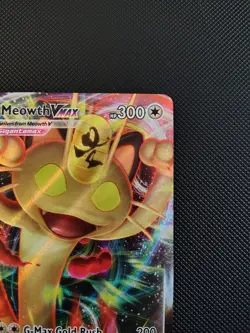Pokemon Meowth VMAX SWSH005 Sword & Shield Promo Full Art Holo English 2020 - Image 4