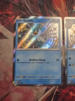 Pokemon Promo Shiny Quaquaval ex Quaxwell Quaxly SVP 082 083 084 Promos NM - Image 2