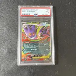 2025 Pokemon PFL EN-Phantasmal Flames Mega Gengar EX PSA 9 #056 - Image 1
