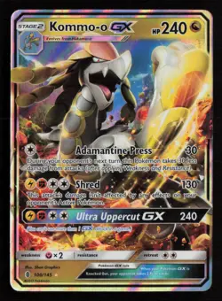 Kommo-o GX 100/145 Pokemon SM - Guardians Rising Ultra Rare NM - Image 1
