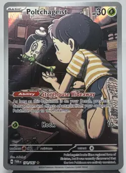 Pokemon TCG Poltchageist 171/167 Sv06 Twilight Masquerade Illustration Rare Holo - Image 1