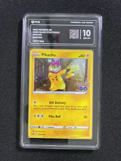 2022 Pokemon TCG English Pikachu Swsh Black Star PROMO SWSH234 PCG 10 SG19 - Image 1