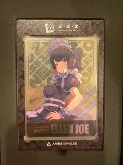 SILVER Zenless Zone Zero Ellen Joe Metal Art Card ZZZ Anime Impulse Series 2 - Image 1