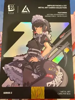SILVER Zenless Zone Zero Ellen Joe Metal Art Card ZZZ Anime Impulse Series 2 - Image 2