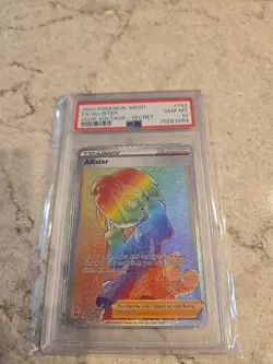 2020 Pokemon Sword and Shield Full Art Allister Secret Vivid Voltage 192 PSA 10 - Image 1