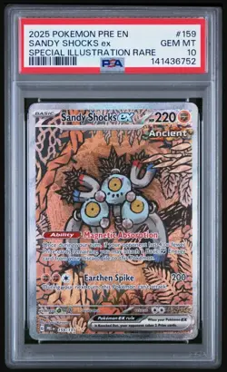 Pokemon Prismatic Evolutions Sandy Shocks EX PSA 10 - 159/131 - Image 1