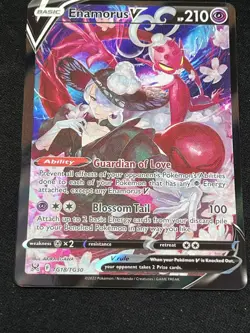 Enamorus V TG18/TG30 Lost Origin Trainer Gallery Pokemon TCG 2022 NM Full Art - Image 1