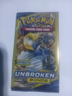 2 Pack Lot 2019 Pokemon 3 Card Booster Sun & Moon UNBROKEN BONDS Factory Sealed - Image 1
