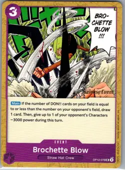 Brochette Blow OP12-078 Release Event Legacy of the Master - One Piece - NM - Image 1