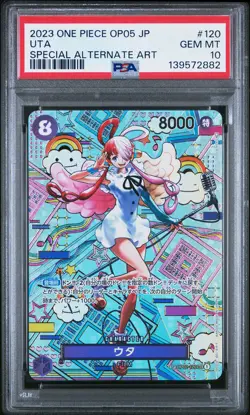2023 ONE PIECE JAPANESE OP05-AWAKENING OF THE NEW ERA #120 UTA PSA 10 - Image 1