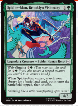1x Spider-Man, Brooklyn Visionary - MTG Magic - Marvel's Spider-Man Eternal - NM - Image 1