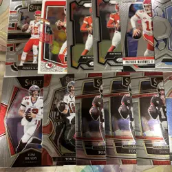 35 Card NFL QB Lot. Brady, Mahomes, Burrow, Allen, Jackson. Optic, Prizm, Select - Image 2