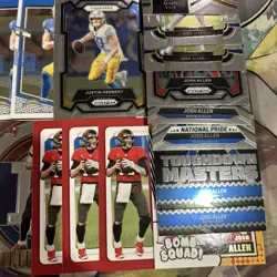 35 Card NFL QB Lot. Brady, Mahomes, Burrow, Allen, Jackson. Optic, Prizm, Select - Image 4