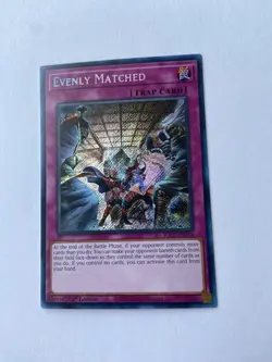 Yugioh - Evenly Matched - RA01-EN074 - Secret Rare - 1st Ed. - Image 1