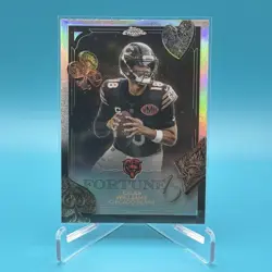 2025 Topps Chrome Insert Caleb Williams Chicago Bears Football Card fortune 15 - Image 1