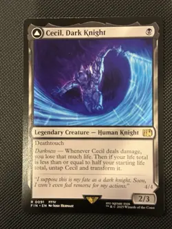 Cecil, Dark Knight/ Cecil, Redeemed Paladin Final Fantasy Regular MTG Non Foil - Image 1