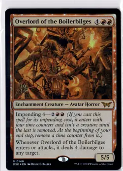 Overlord Of The Boilerbilges NM* FOIL PRERELEASE Duskmourn 0146 mtg -UnltdCards - Image 1