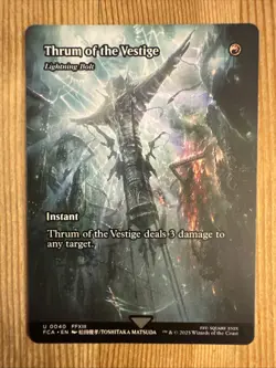 Thrum of the Vestige - Lightning Bolt - Showcase Final Fantasy MTG - Image 1