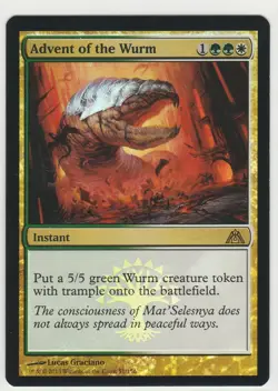Advent of the Wurm - FOIL - Dragon's Maze LP Magic: The Gathering MTG - Image 2