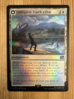 Sidequest: Catch a Fish Final Fantasy Foil MTG NM - Image 1
