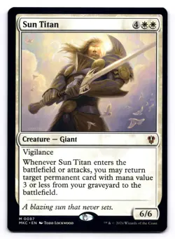 Sun Titan NM Commander: Murders at Karlov Manor 0087 MTG Regular - Image 1