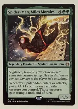 1x Spider-Man, Miles Morales - MTG Magic - Marvel's Spider-Man Eternal - NM - Image 1