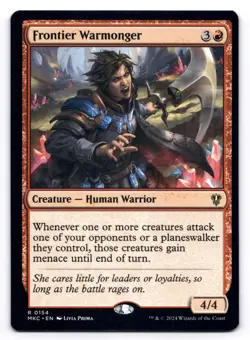 Frontier Warmonger NM Commander: Murders at Karlov Manor 0154 MTG Regular - Image 1