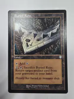Buried Ruin (Retro Frame) Commander: the Brothers' War Regular Mtg - Image 1
