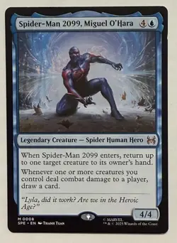 1x Spider-Man 2099, Miguel O'Hara - MTG Magic - Marvel's Spider-Man Eternal - NM - Image 1