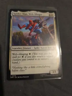 1x Spider-Man, Web-Slinger - MTG Magic - Marvel's Spider-Man Eternal - NM - Image 1