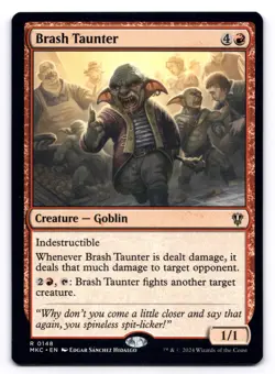 Brash Taunter NM Commander: Murders at Karlov Manor 0148 MTG Regular - Image 1