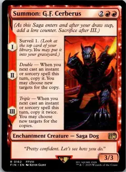 Summon: G.F. Cerberus Final Fantasy MTG NM - Image 1