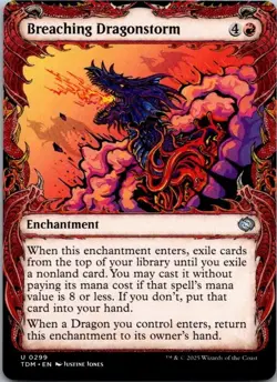 Breaching Dragonstorm (Showcase) Tarkir: Dragonstorm MTG NM - Image 1
