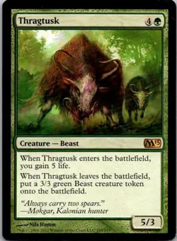 Thragtusk Core Set 2013 (M13) MTG LP - Image 1