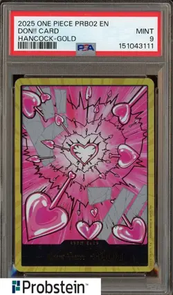 2025 One Piece PRB02 EN DON!! CARD Hancock Gold PSA 9 MINT - Image 1