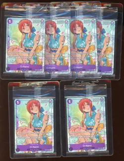 Lot (6) 2025 One Piece TCG Promo OP05-062 O-Nami Uncommon Foil Sealed - Image 1