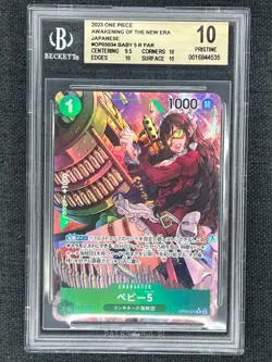 2023 One Piece TCG JPN Awakening Of New Era OP05-034 R Baby 5 BGS 10 Pristine - Image 1