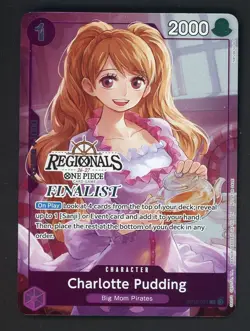 One Piece English OP12-071 Charlotte Pudding Offline Regional Finalist Promo - Image 1