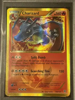 CHARIZARD - 136/135 Plasma Storm Shiny Holo Secret Rare Pokemon Card - PSA 7 Nm - Image 2