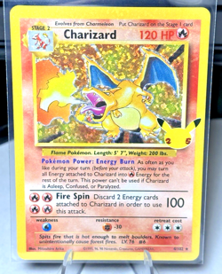 Pokemon TCG Charizard Celebrations Holo Rare Card 4/102 Mint - NM - Image 2