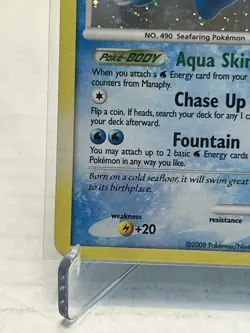 Manaphy Lv.32 8/100 Holo Rare Stormfront Pokemon Card LP/NM - Image 3