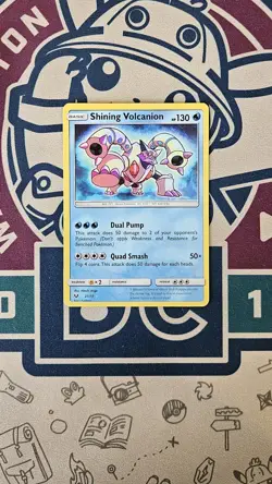 Shining Volcanion 27/73 Shining Legends Holo Rare Pokemon Card - Near Mint - Image 1