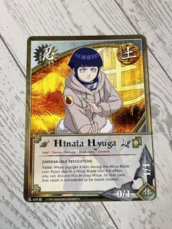 Naruto CCG Hinata Hyuga Trading Card 429 - Image 1