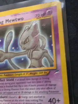 Pokemon TCG Shining Mewtwo Neo Destiny Holo Card 109/105 Unlimited Shiny Rare - Image 2
