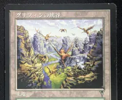 MTG JAPANESE Griffin Canyon- DAMAGED -Visions Magic the Gathering Card #163 - Image 3