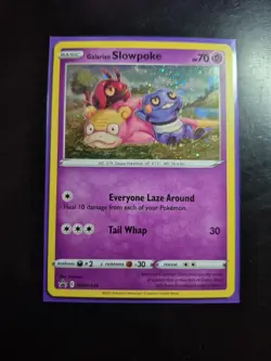 Galarian Slowpoke SWSH126 Black Star Promo Holo Pokemon Card - Image 1