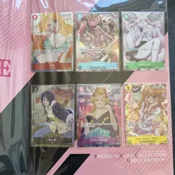 ONE PIECE Card Game Premium Collection Girls Edition Japanese Set of 6 Sealed - Image 3