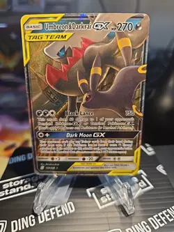Umbreon Darkrai GX 125/236 Holo DMG Sun Moon Unified Minds Holo Pokemon TCG Card - Image 1