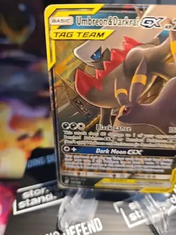 Umbreon Darkrai GX 125/236 Holo DMG Sun Moon Unified Minds Holo Pokemon TCG Card - Image 2