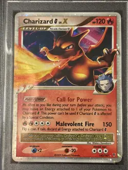 PSA 8 Nm/mint Charizard G LV.X 2009 Supreme Victors 143/147 Holo Pokemon Card - Image 2